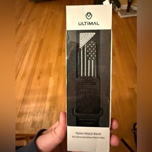 Black Nylon Watch Band for Samsung Galaxy Watch Ultra